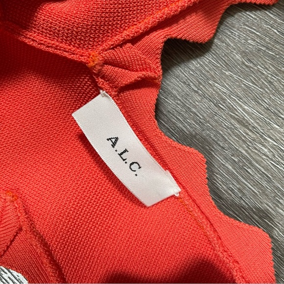 A.L.C. Scalloped Sheath Bodycon Bandage Midi Dress - Picture 6 of 9